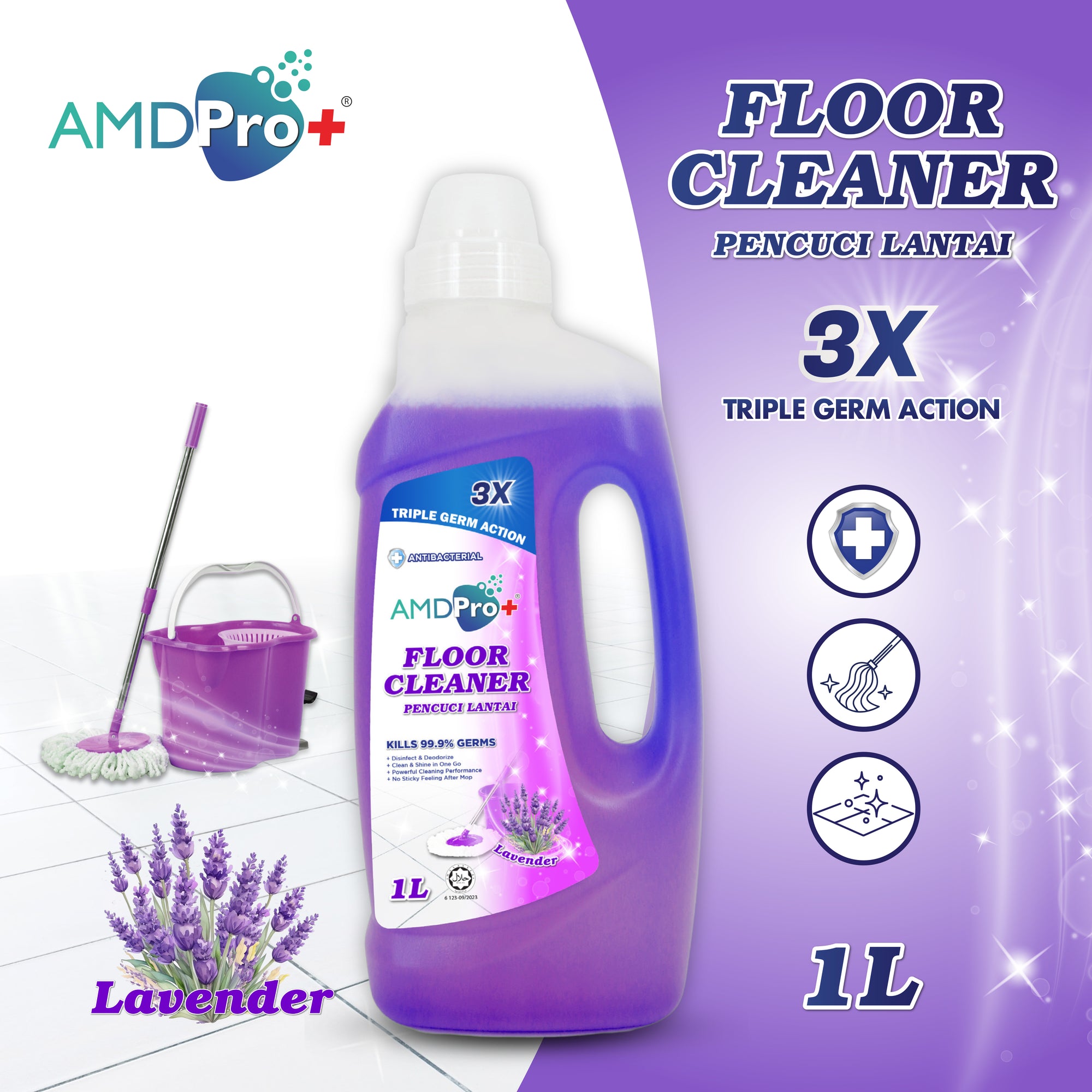 AMDPro+ Halal Floor Cleaner (1L)