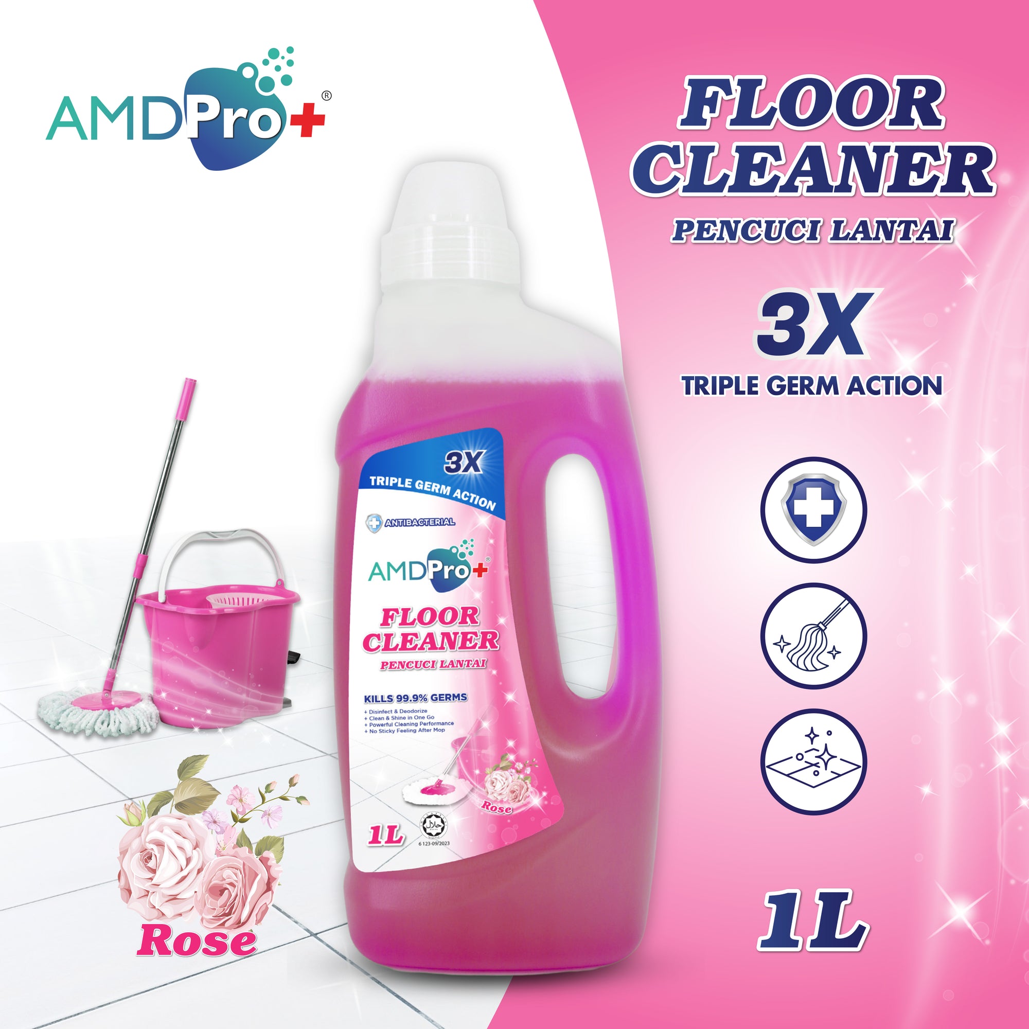 AMDPro+ Halal Floor Cleaner (1L)