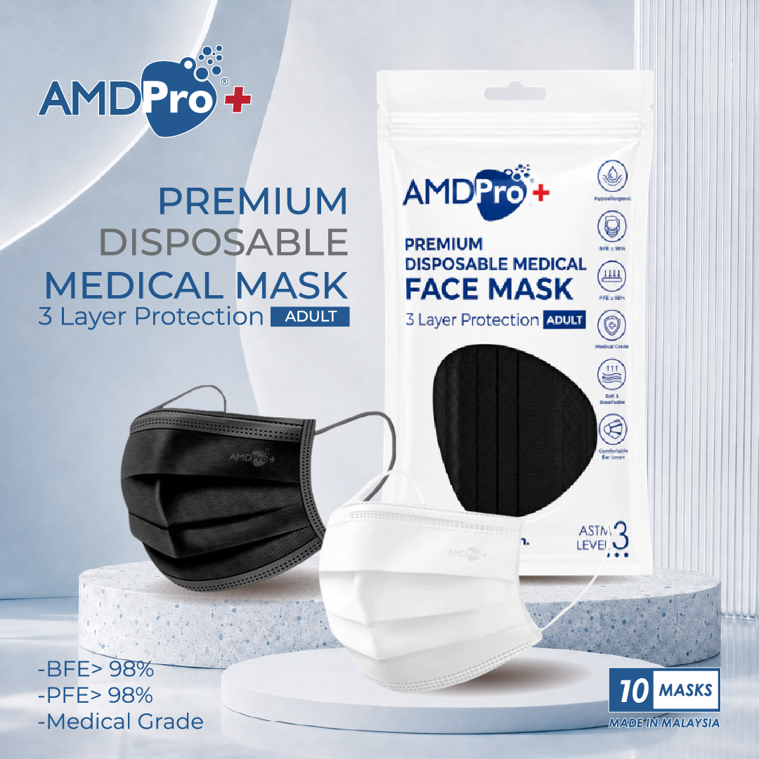 AMDPro+ Premium Disposable Adult Medical Mask (10s)