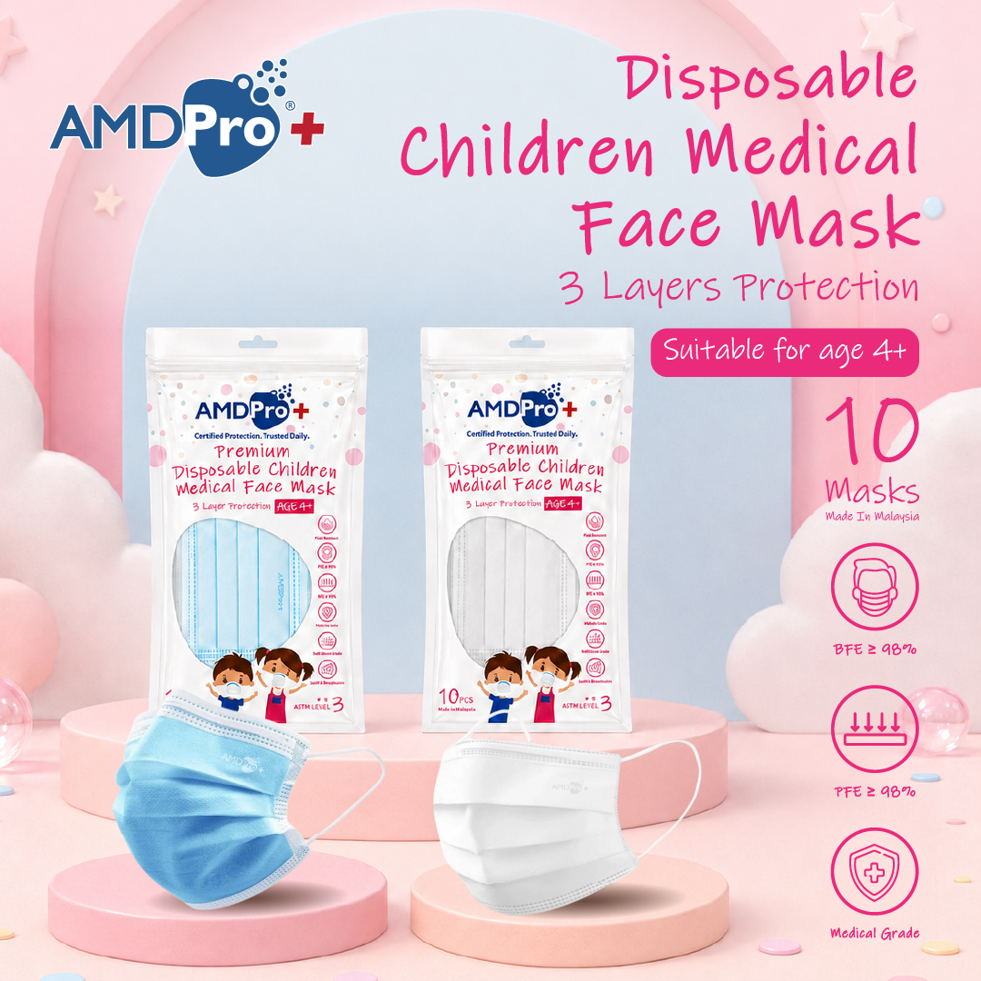 AMDPro+ Premium Disposable Children Medical Face Mask (10s)