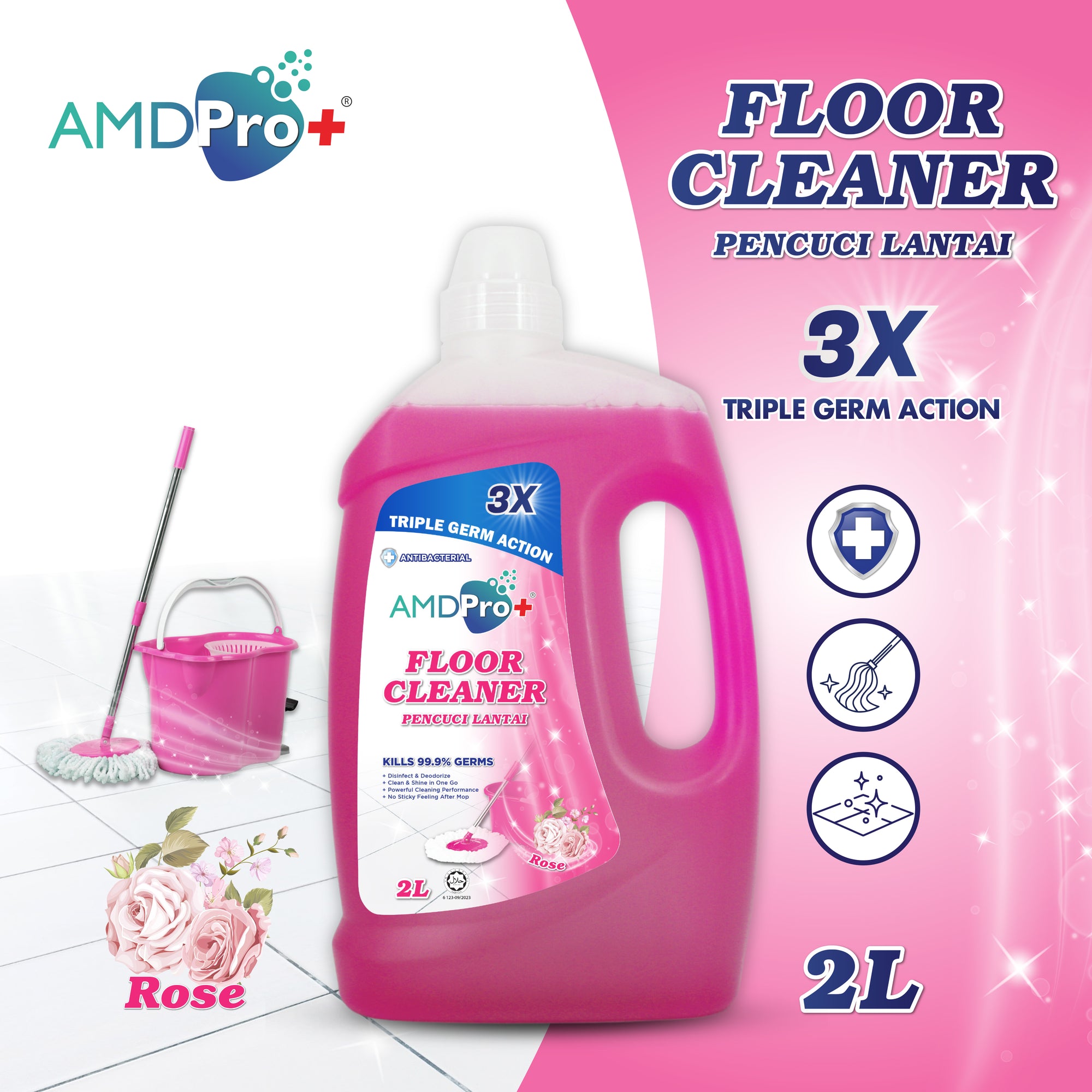 AMDPro+ Halal Floor Cleaner (2L)