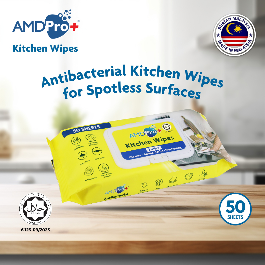 AMDPro+ Halal Kitchen Wipes (50s)