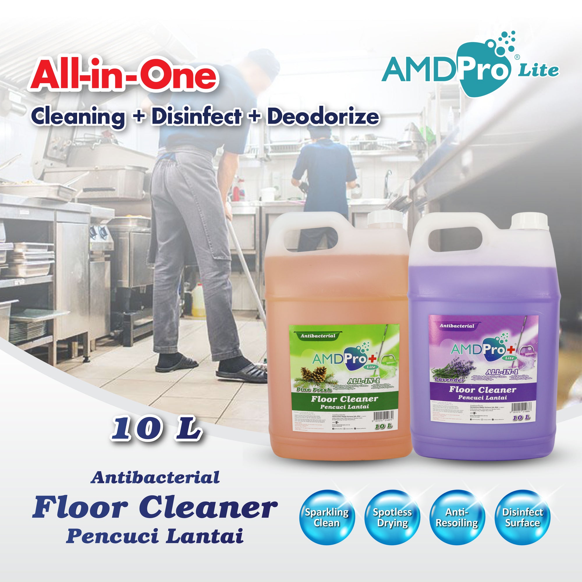 AMDPRO+ Lite Floor Cleaner (10L)