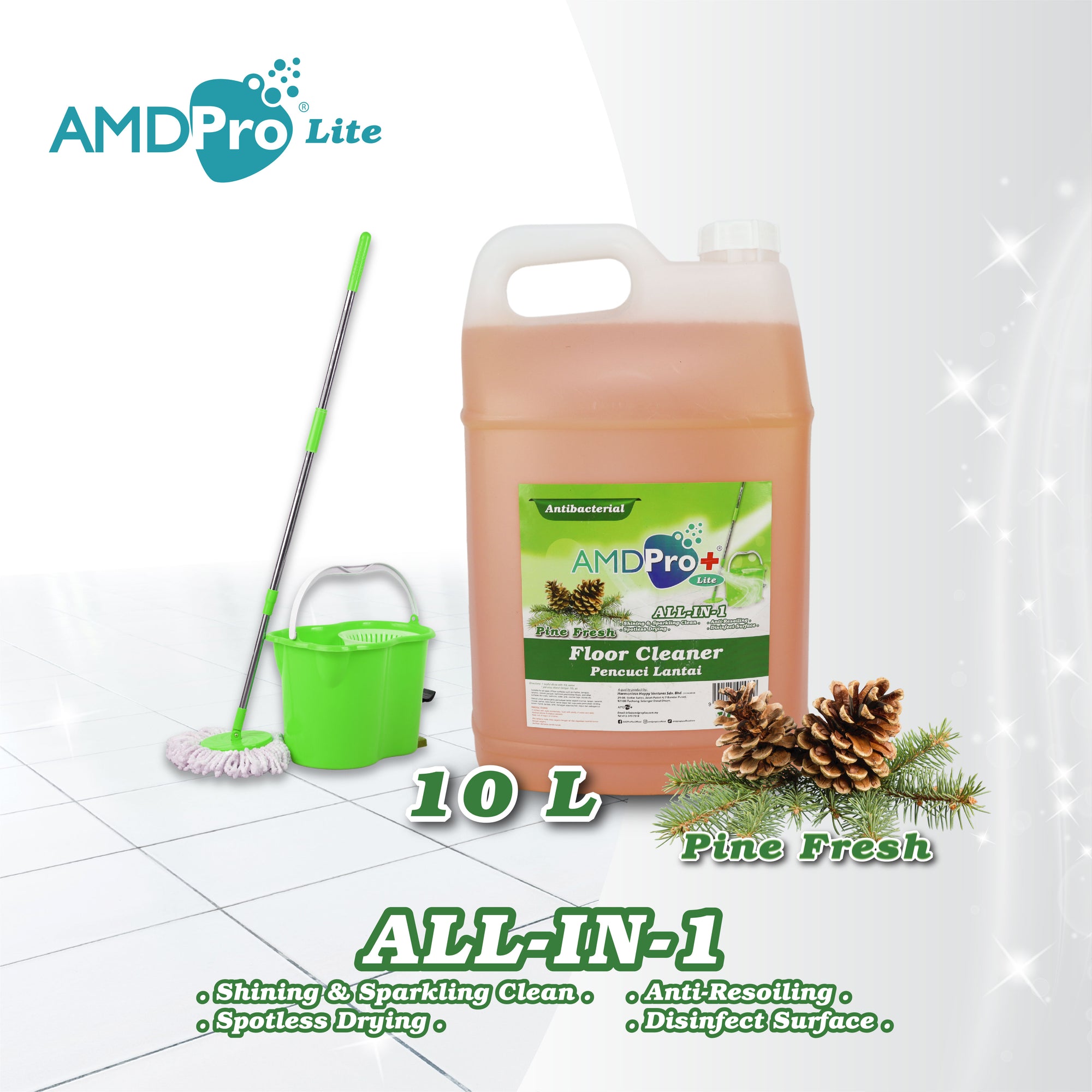 AMDPRO+ Lite Floor Cleaner (10L)