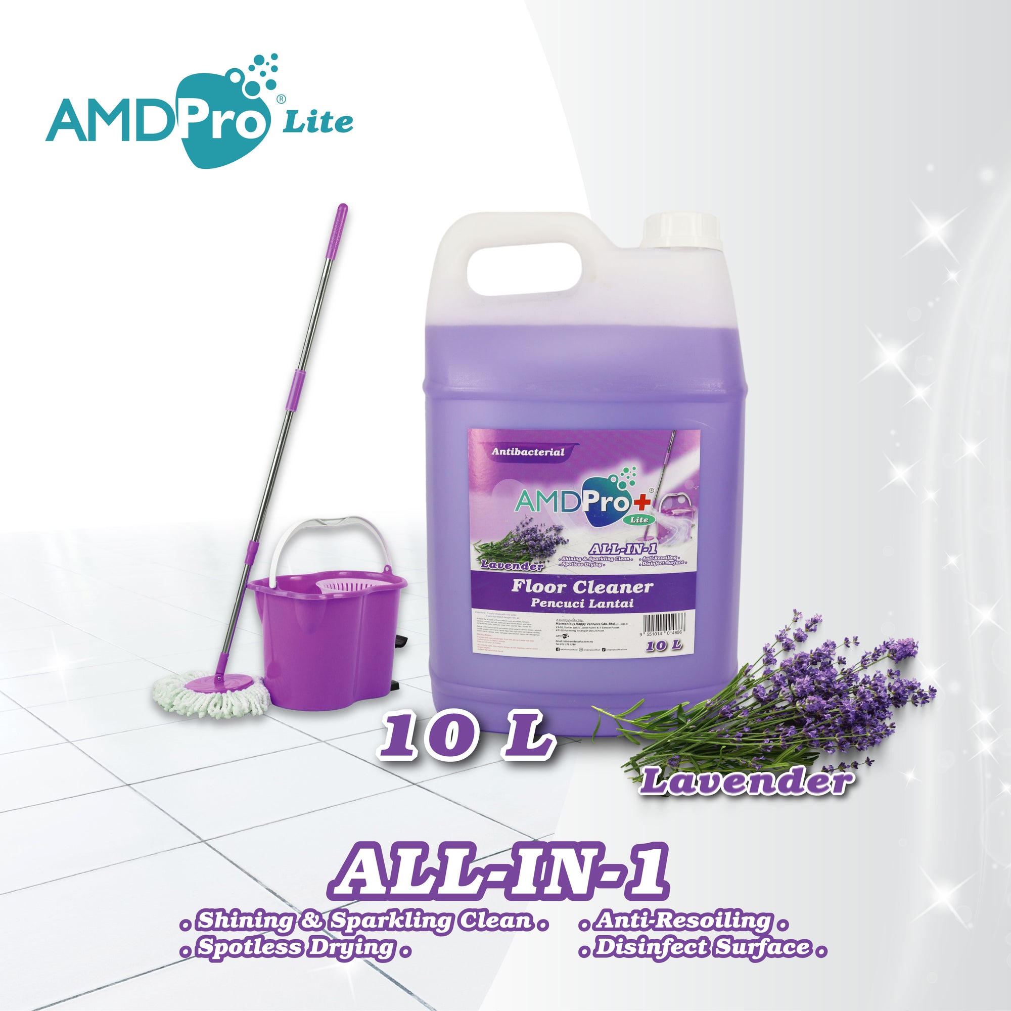 AMDPRO+ Lite Floor Cleaner (10L)