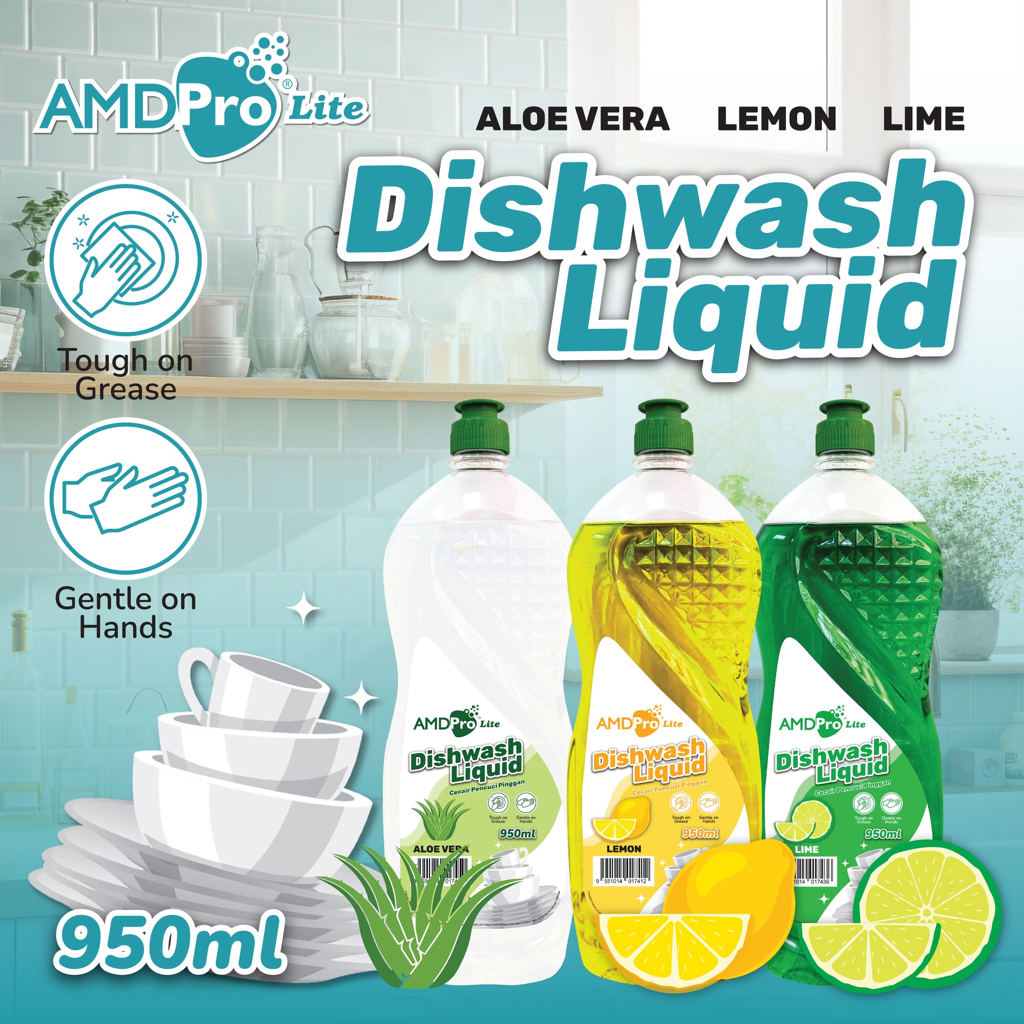AMDPro Lite Dishwash Liquid 950ml