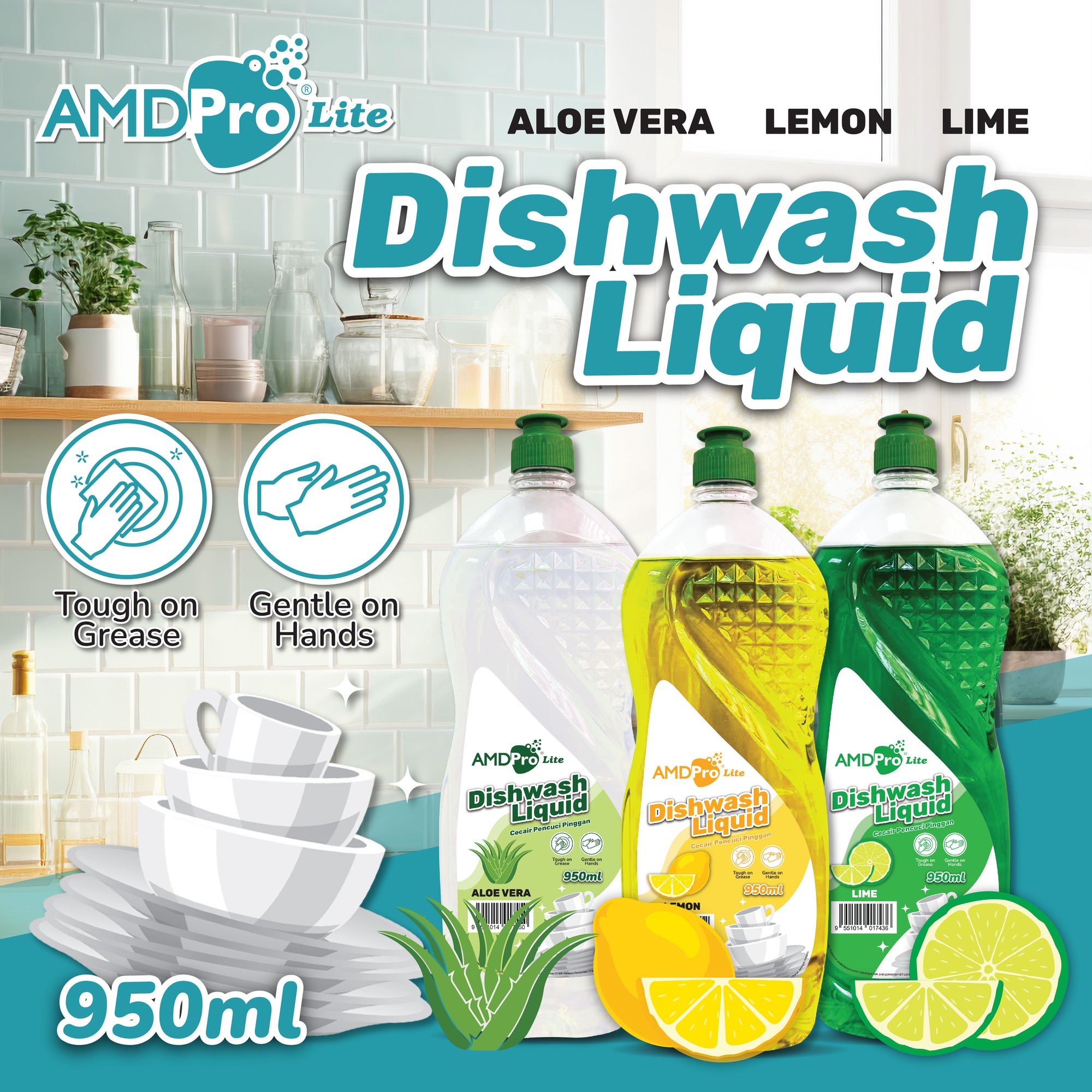 AMDPro Lite Dishwash Liquid 950ml