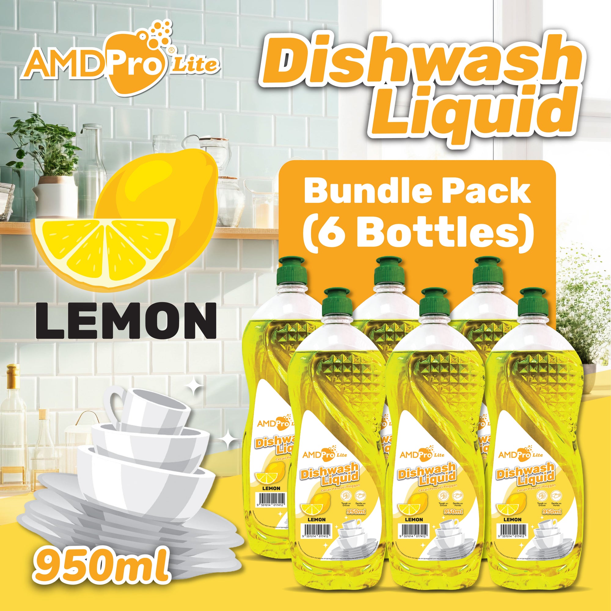 AMDPro Lite Dishwash Liquid 950ml