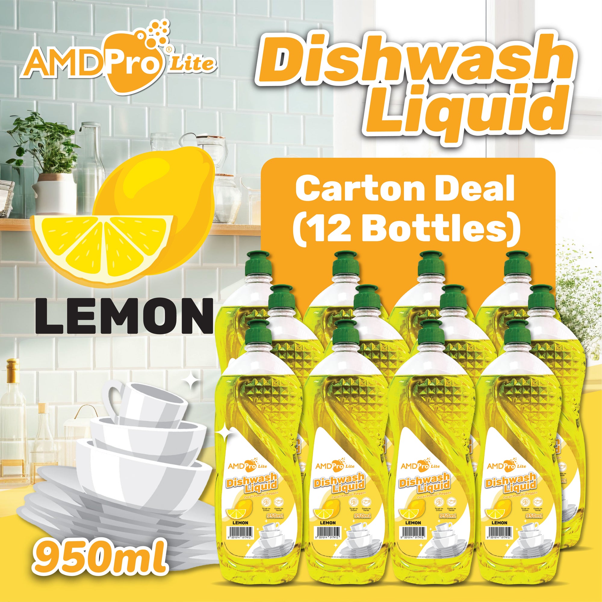 AMDPro Lite Dishwash Liquid 950ml