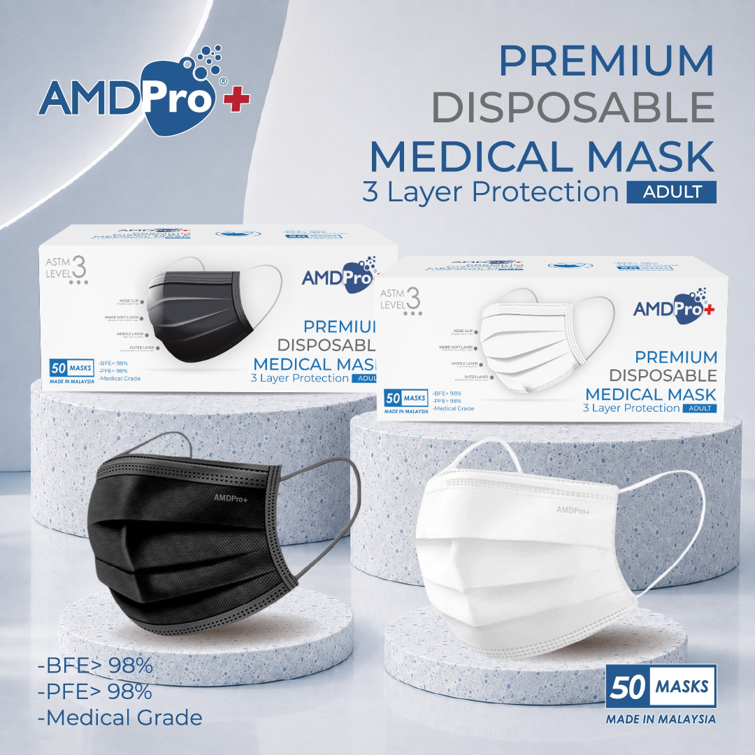 AMDPro+ Premium Disposable Adult Medical Mask (50s)