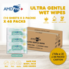 [Carton] AMDPro+ Ultra Gentle Baby Wipes (10s*3 x 48 packs)