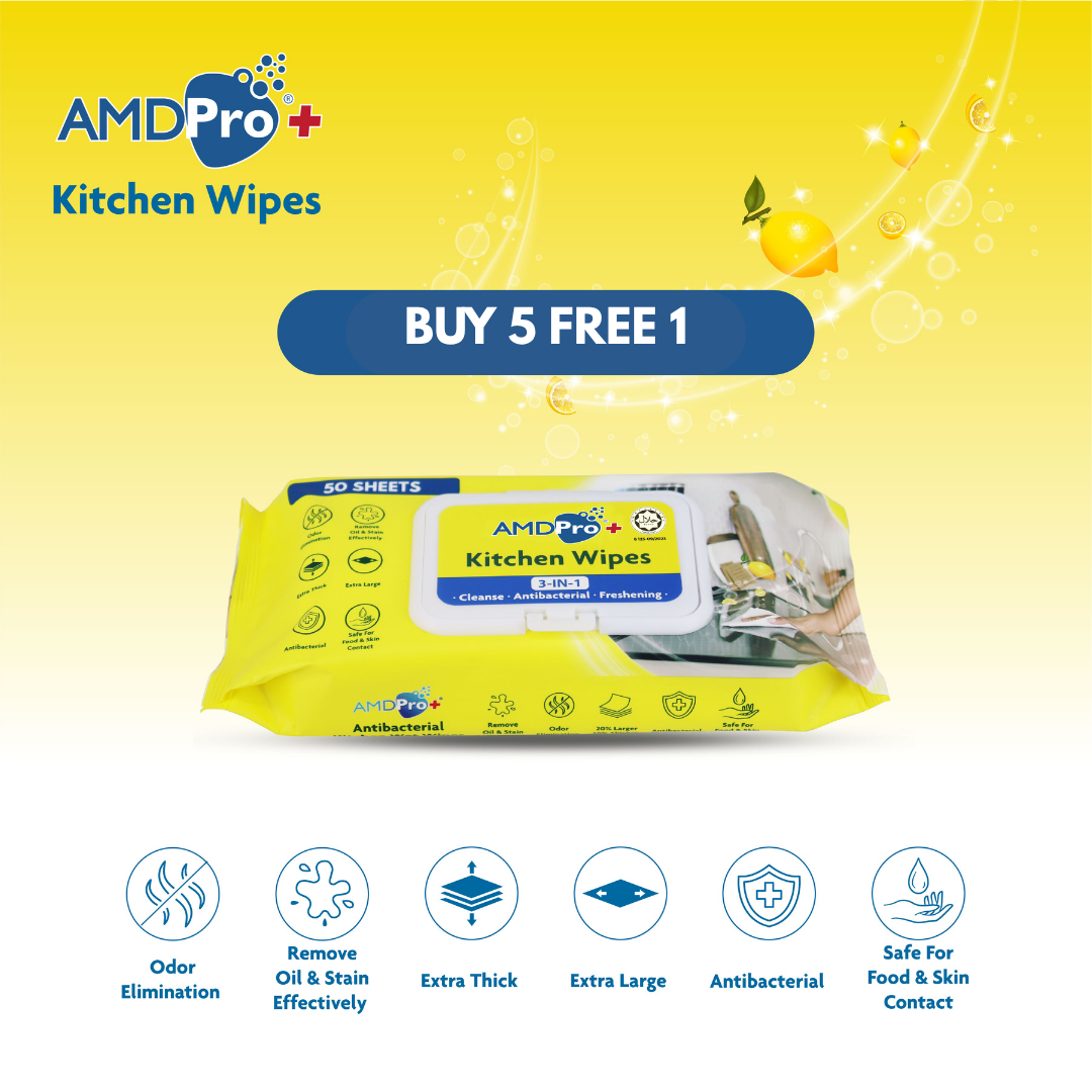 AMDPro+ Halal Kitchen Wipes (50s)