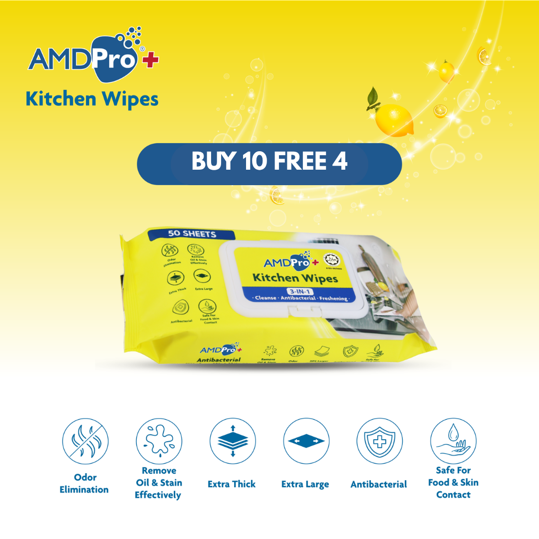 AMDPro+ Halal Kitchen Wipes (50s)