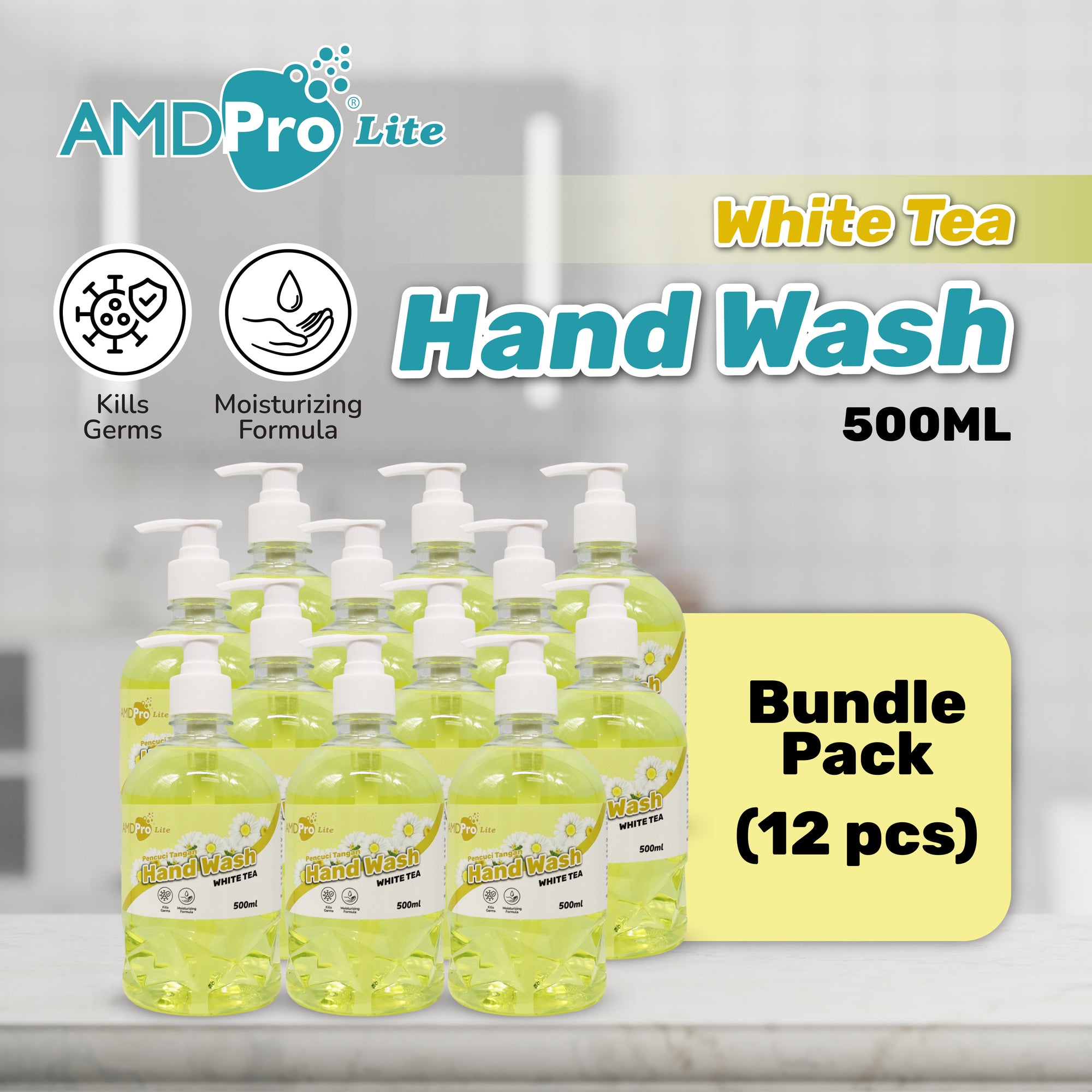 AMDPro Lite Hand Wash 500ml (Bundle of 12)