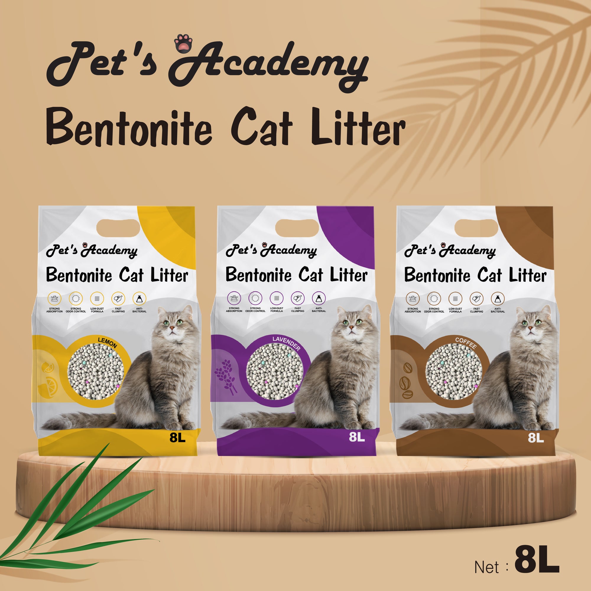 Pet's Academy Bentonite Cat Litter (8L)