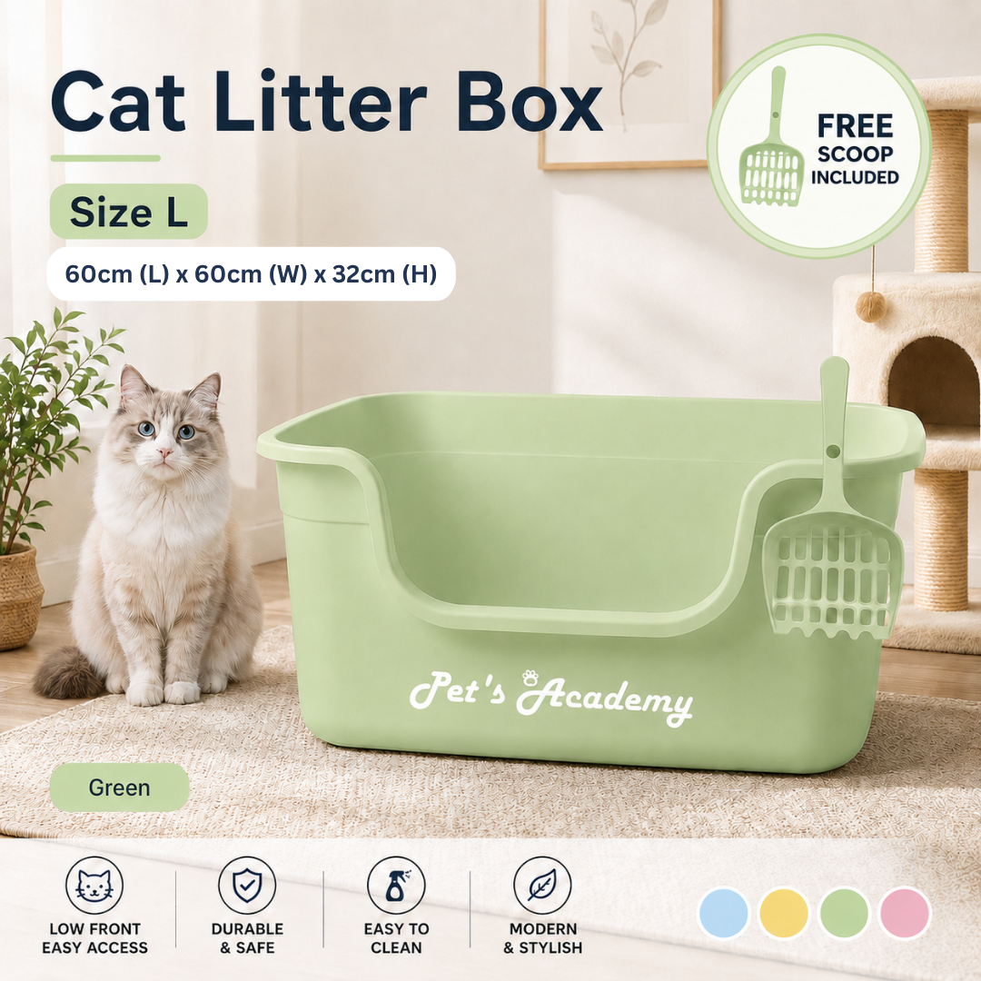 Pet's Academy Cat Litter Box (Free Scoop)