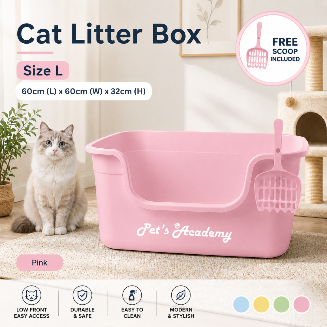 Pet's Academy Cat Litter Box (Free Scoop)