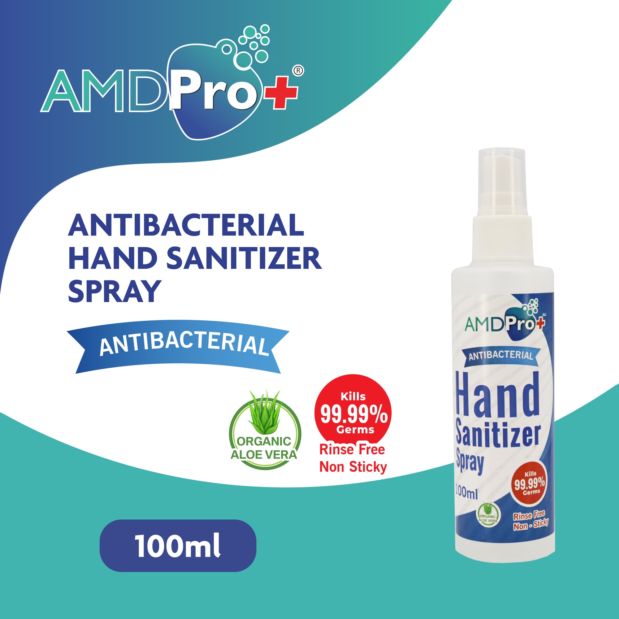 AMDPro+ Antibacterial Hand Sanitizer Spray (100ml)