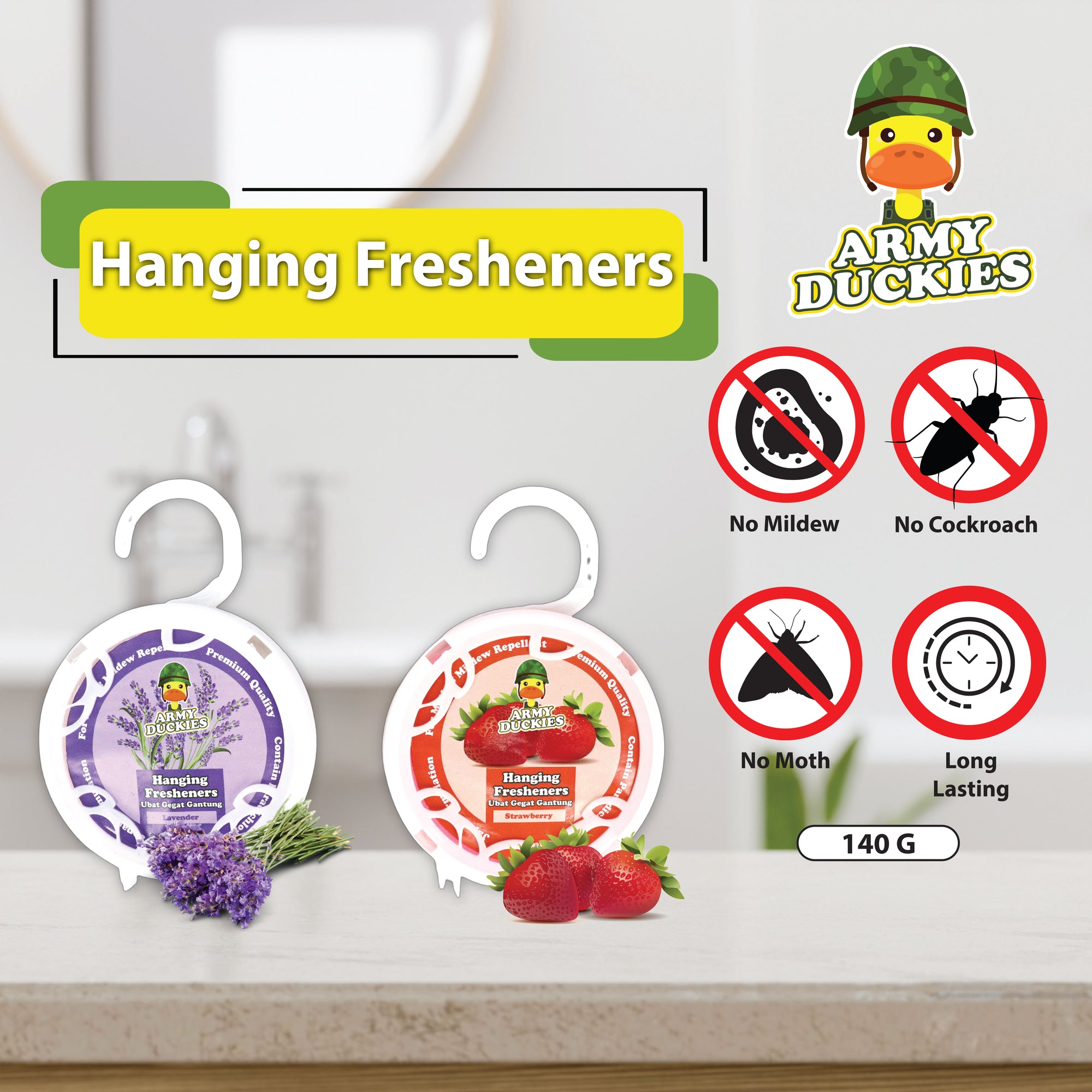 Army Duckies Hanging Freshener (140gm)