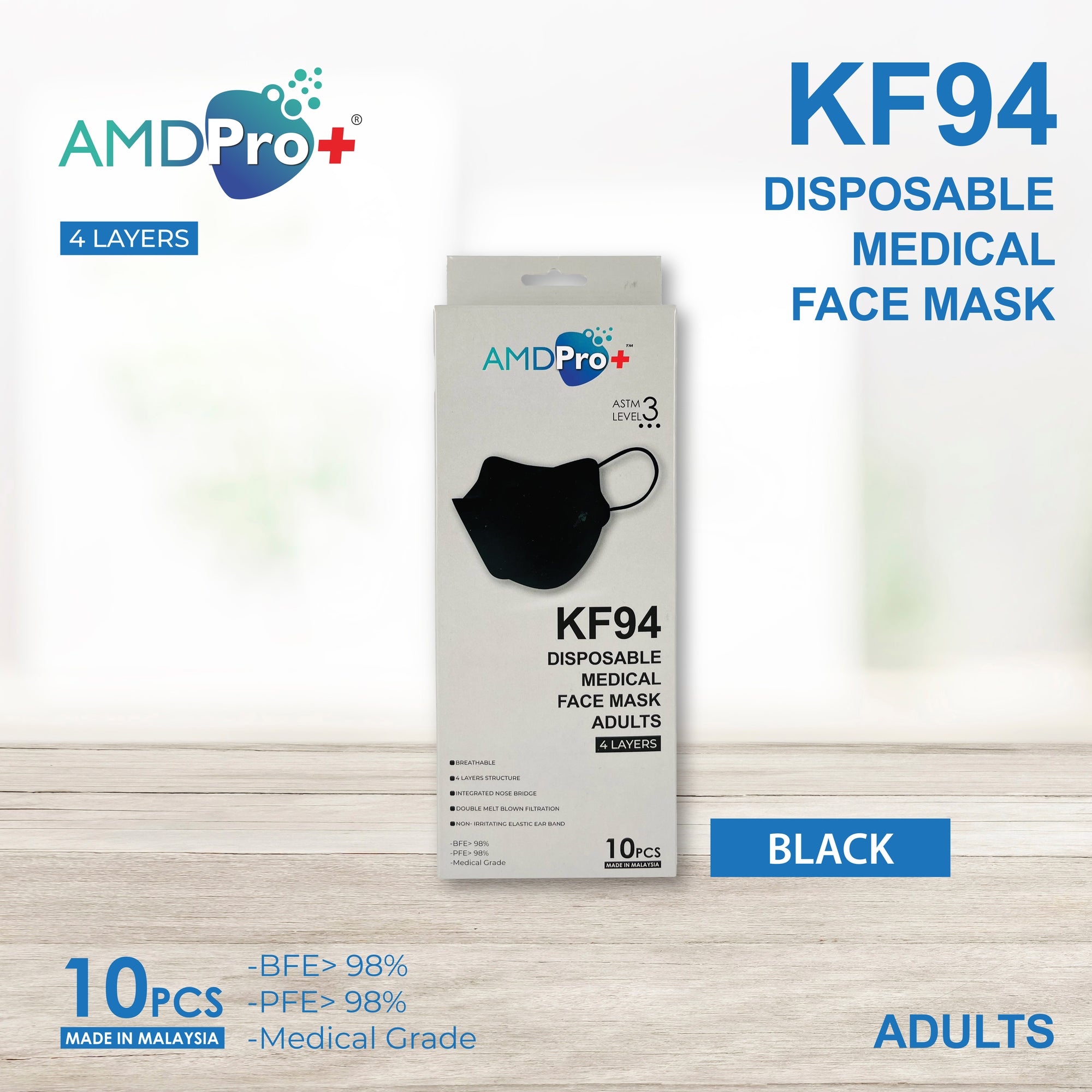 AMDPro+ KF94 Adult Medical Mask (10s)