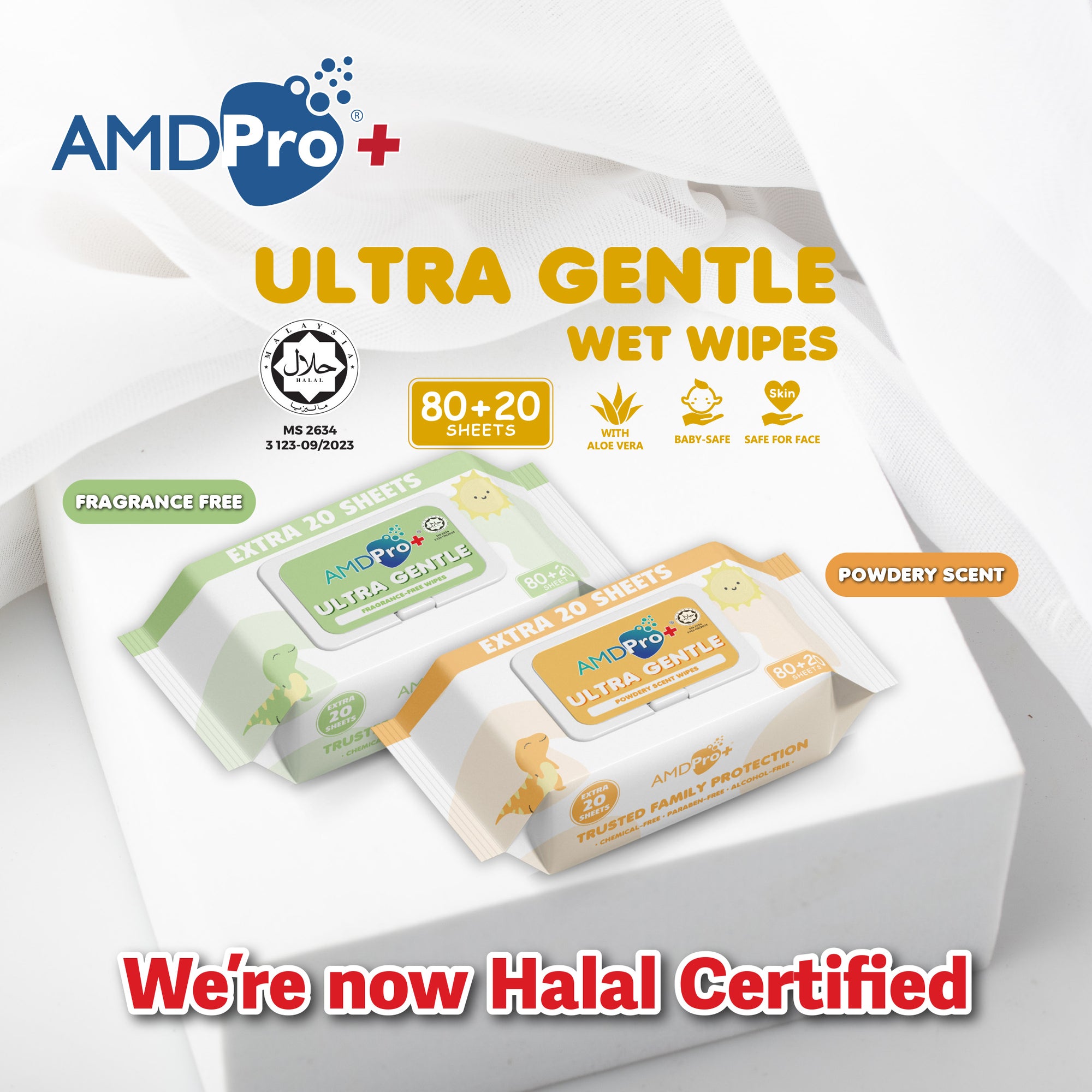 AMDPro+ Ultra Gentle Baby Wipes (80s + 20s)