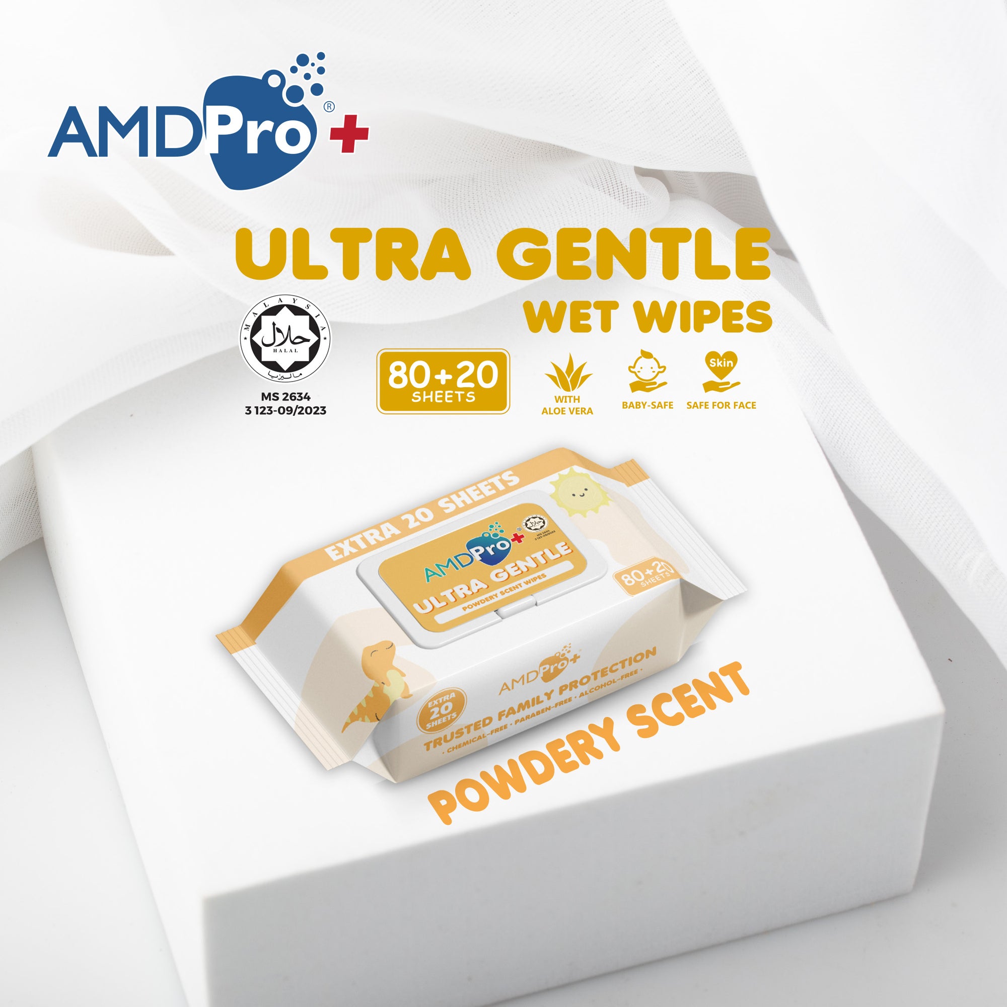 AMDPro+ Ultra Gentle Baby Wipes (80s + 20s)