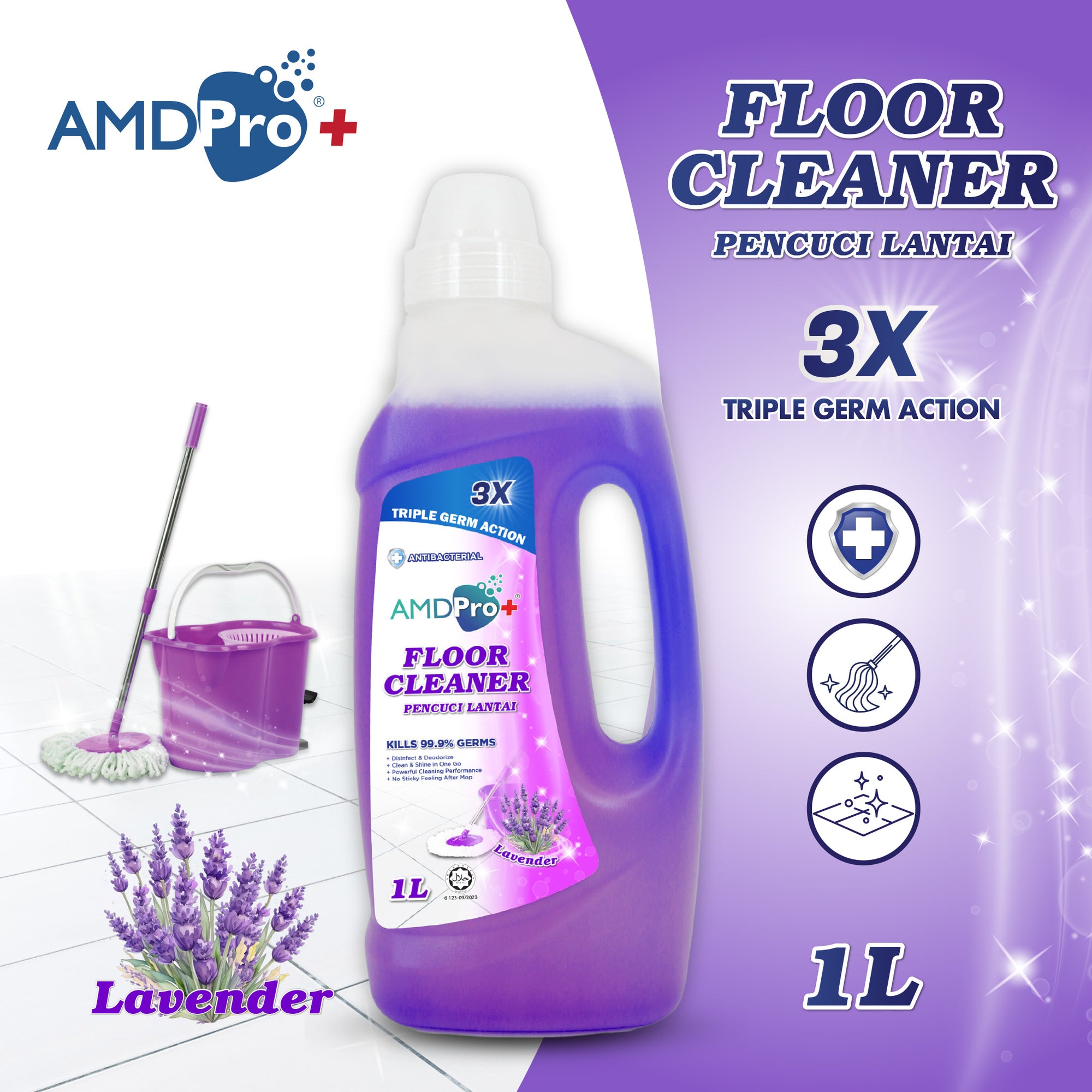 AMDPro+ Halal Floor Cleaner (1L)