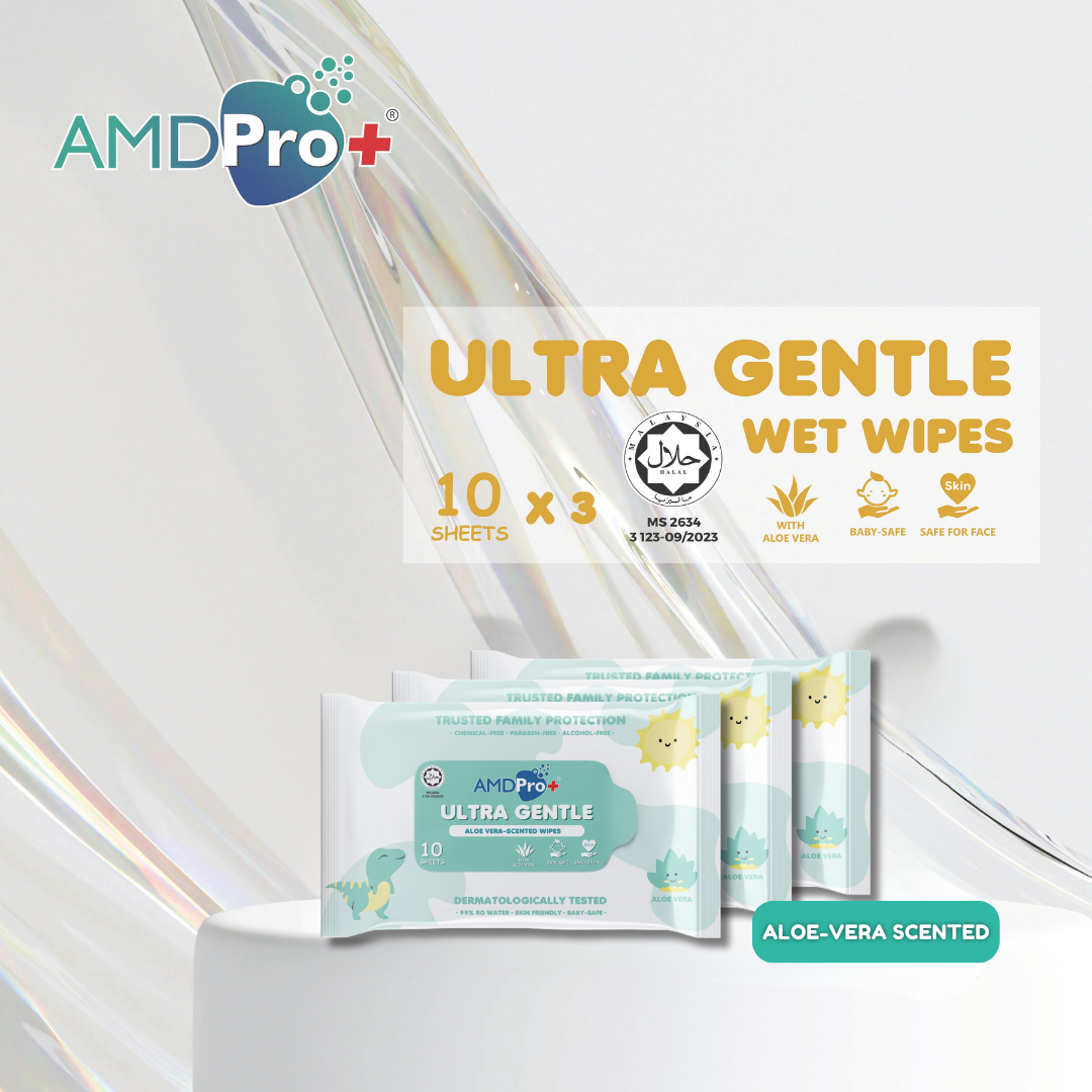 AMDPro+ Ultra Gentle Baby Wipes (10s*3)