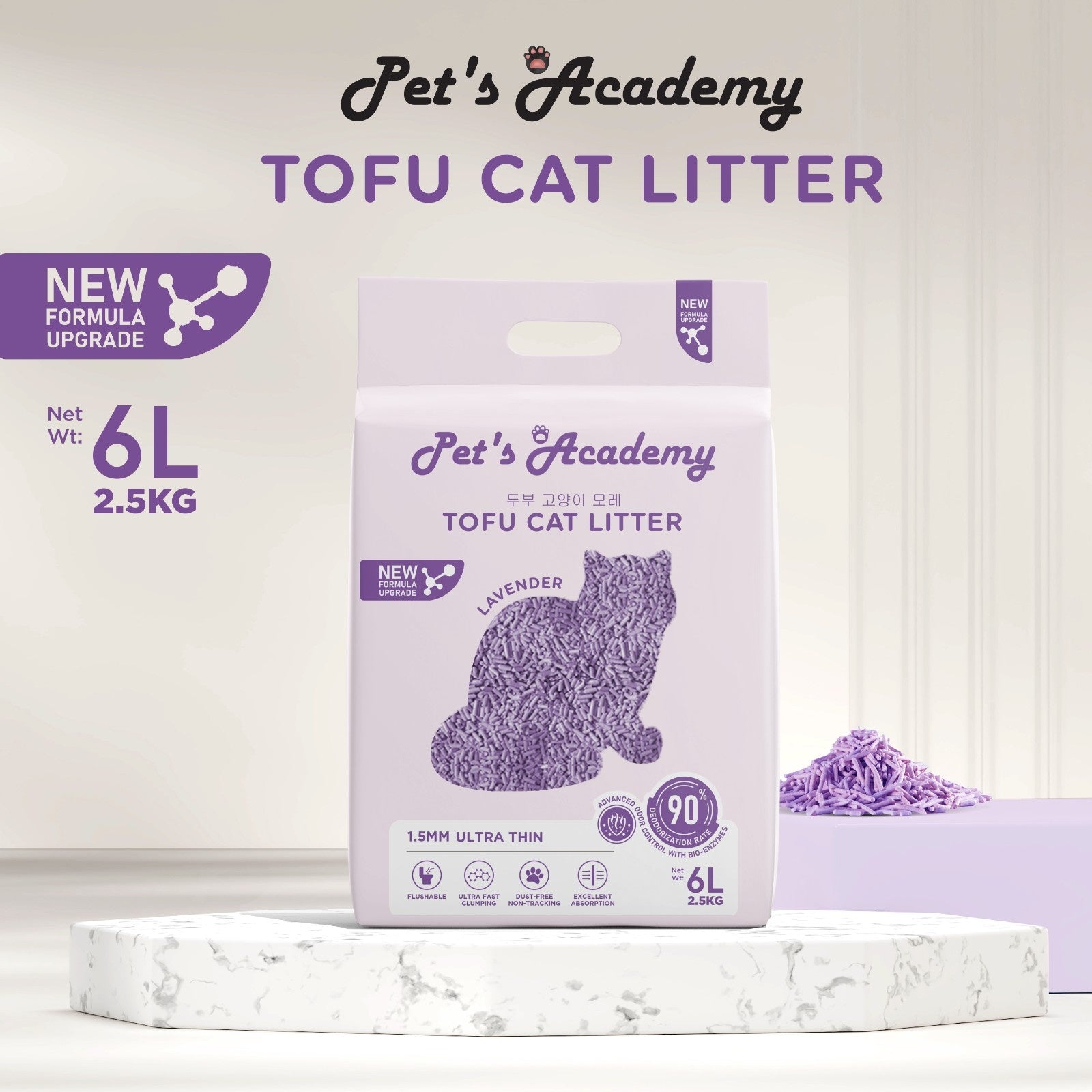 Pet's Academy Tofu Cat Litter (6L)