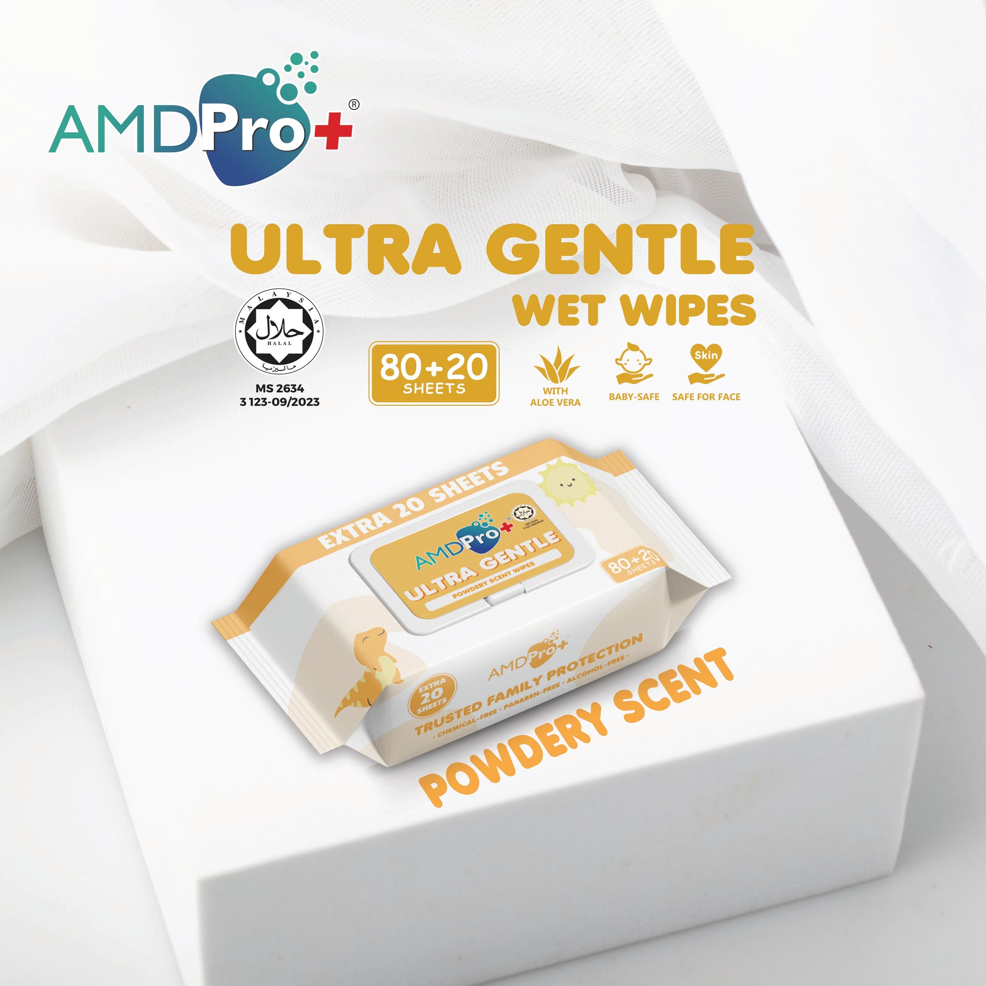 AMDPro+ Ultra Gentle Baby Wipes (80s + 20s)